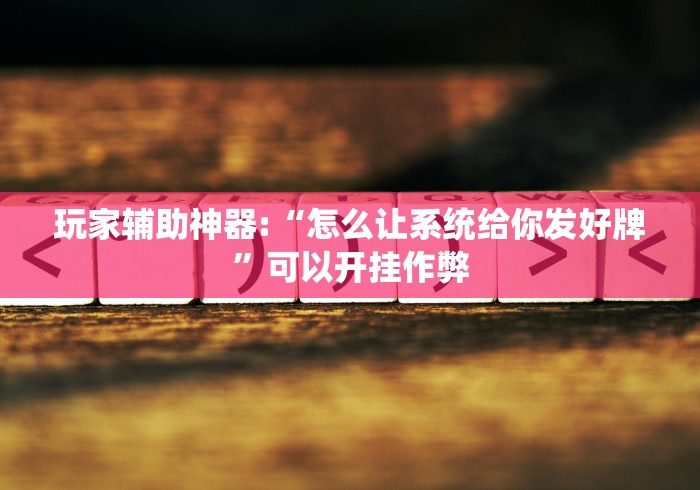 玩家辅助神器:“怎么让系统给你发好牌	”可以开挂作弊