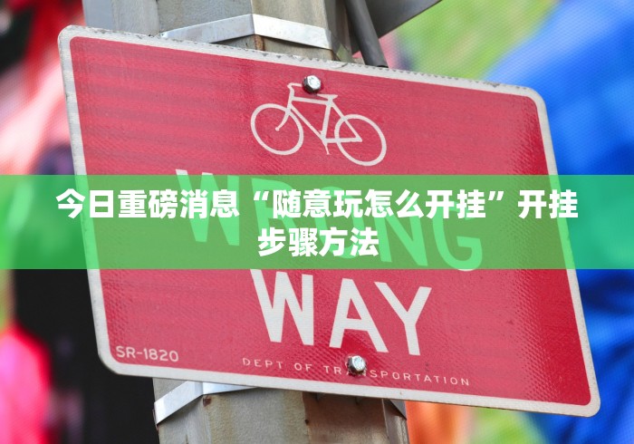 今日重磅消息“随意玩怎么开挂”开挂步骤方法