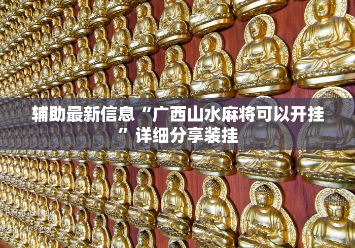 辅助最新信息“广西山水麻将可以开挂	”详细分享装挂