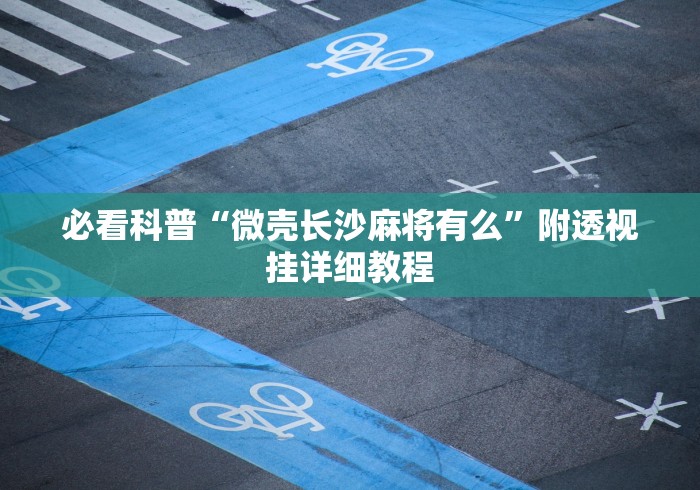 必看科普“微壳长沙麻将有么”附透视挂详细教程