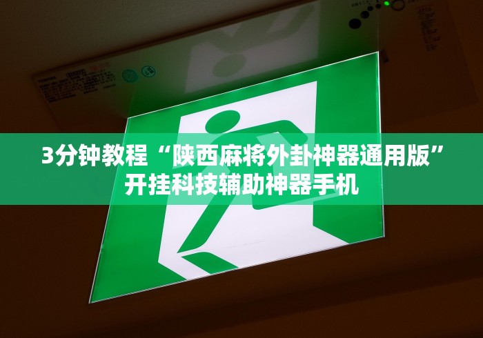 3分钟教程“陕西麻将外卦神器通用版”开挂科技辅助神器手机