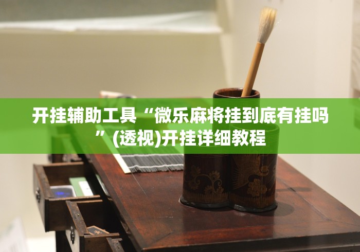 开挂辅助工具“微乐麻将挂到底有挂吗	”(透视)开挂详细教程