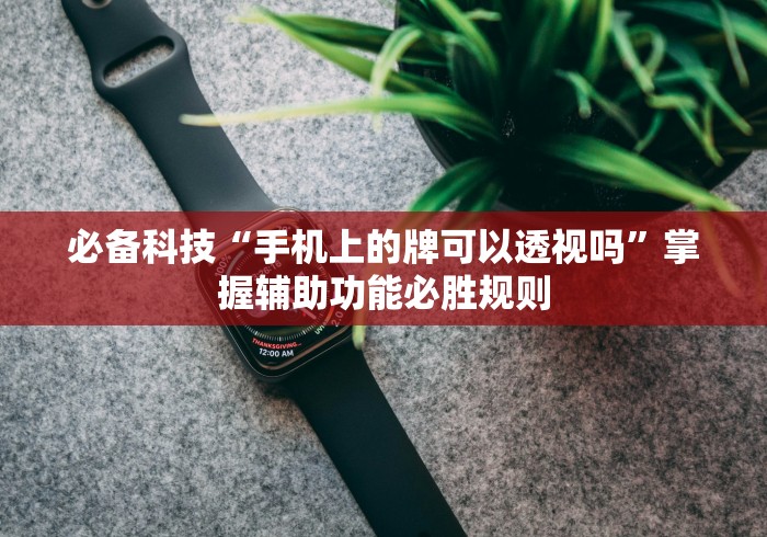 必备科技“手机上的牌可以透视吗	”掌握辅助功能必胜规则