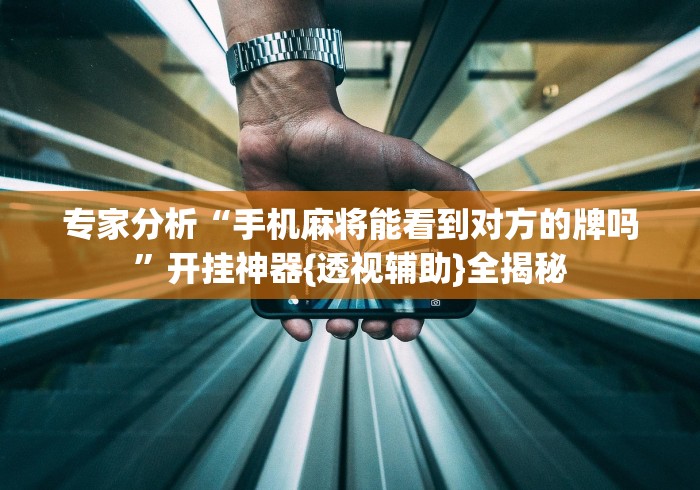 专家分析“手机麻将能看到对方的牌吗”开挂神器{透视辅助}全揭秘