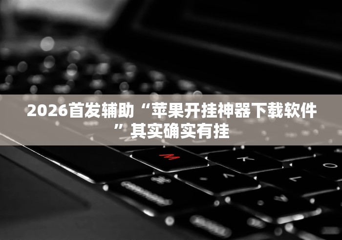 2026首发辅助“苹果开挂神器下载软件”其实确实有挂