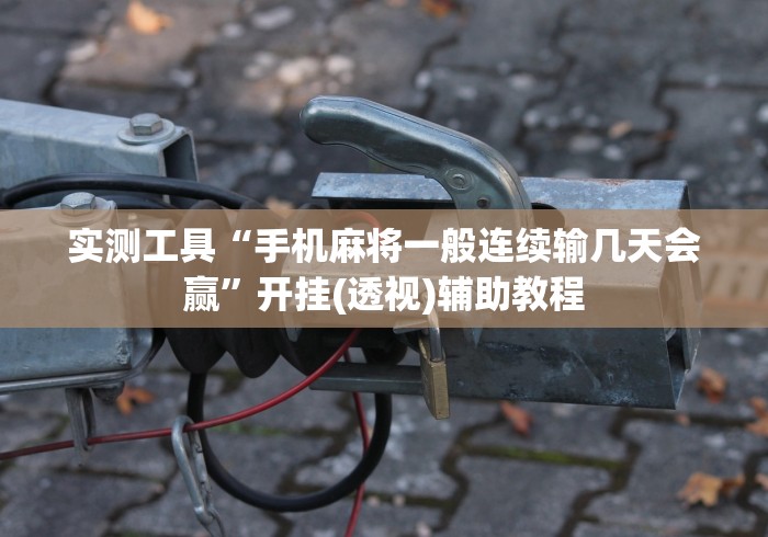 实测工具“手机麻将一般连续输几天会赢”开挂(透视)辅助教程