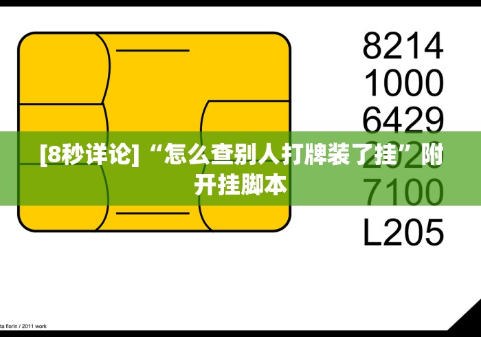 [8秒详论]“怎么查别人打牌装了挂”附开挂脚本