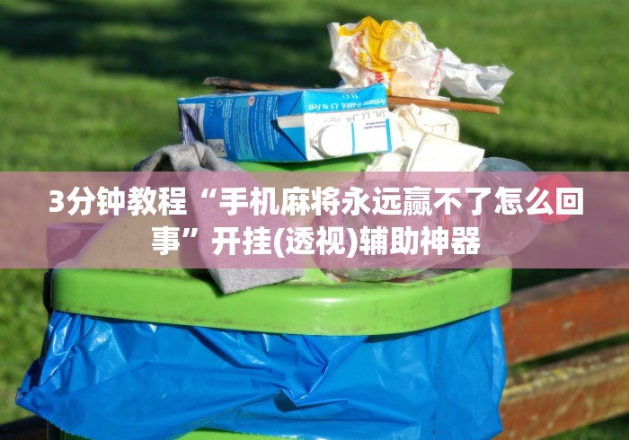 3分钟教程“手机麻将永远赢不了怎么回事”开挂(透视)辅助神器