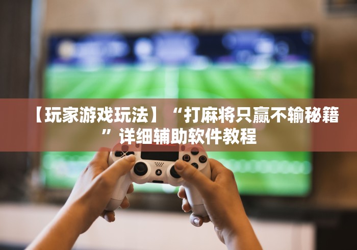 【玩家游戏玩法】“打麻将只赢不输秘籍”详细辅助软件教程