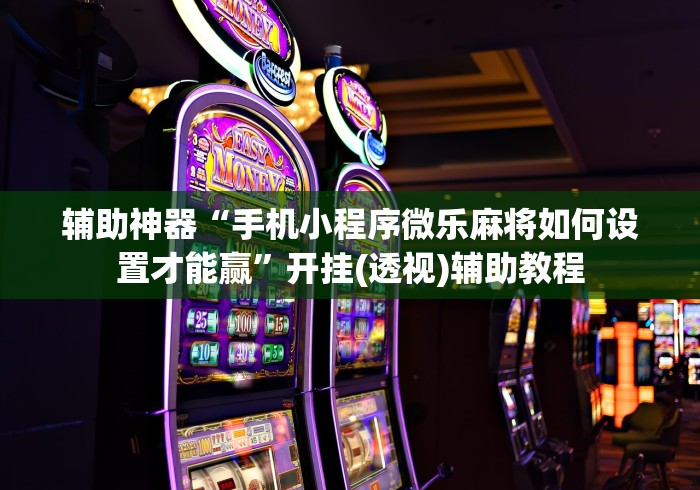 辅助神器“手机小程序微乐麻将如何设置才能赢”开挂(透视)辅助教程