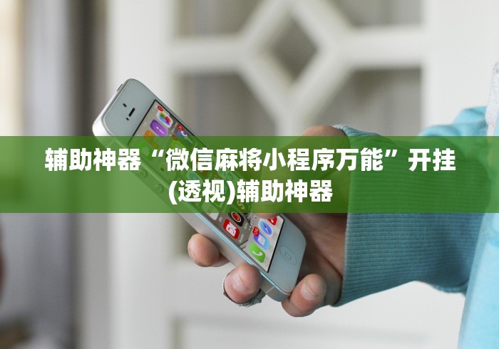辅助神器“微信麻将小程序万能	”开挂(透视)辅助神器