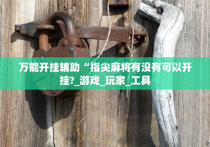 万能开挂辅助“指尖麻将有没有可以开挂?_游戏_玩家_工具 万能开挂辅助“指尖麻将有没有可以开挂?_游戏_玩家_工具
