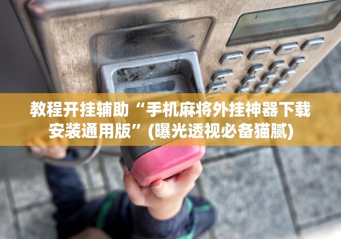 教程开挂辅助“手机麻将外挂神器下载安装通用版”(曝光透视必备猫腻)