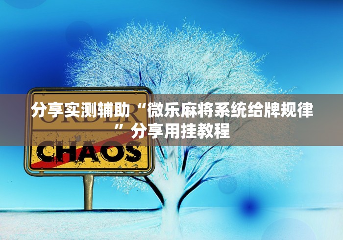 分享实测辅助“微乐麻将系统给牌规律”分享用挂教程