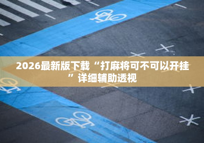 2026最新版下载“打麻将可不可以开挂”详细辅助透视