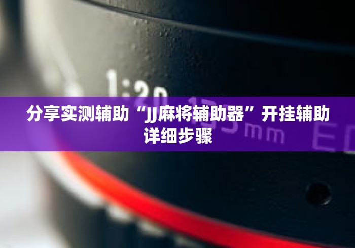 分享实测辅助“JJ麻将辅助器”开挂辅助详细步骤