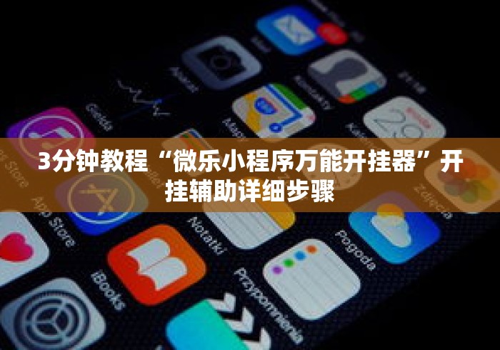 3分钟教程“微乐小程序万能开挂器”开挂辅助详细步骤