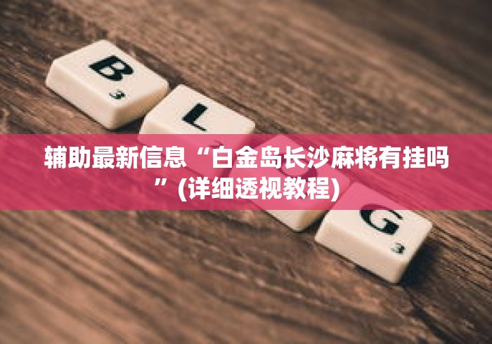 辅助最新信息“白金岛长沙麻将有挂吗”(详细透视教程)