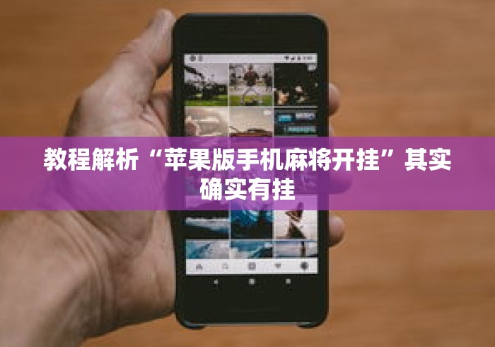 教程解析“苹果版手机麻将开挂”其实确实有挂