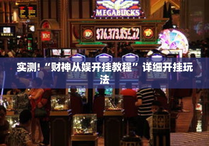 实测!“财神从娱开挂教程”详细开挂玩法