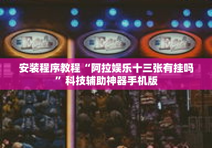 安装程序教程“阿拉娱乐十三张有挂吗”科技辅助神器手机版