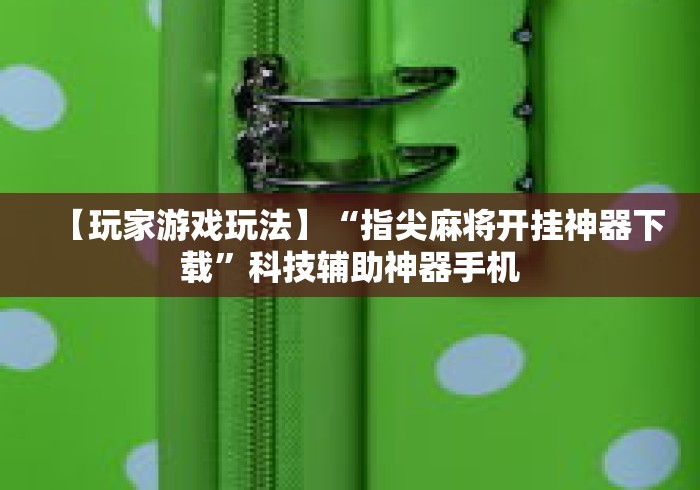 【玩家游戏玩法】“指尖麻将开挂神器下载”科技辅助神器手机