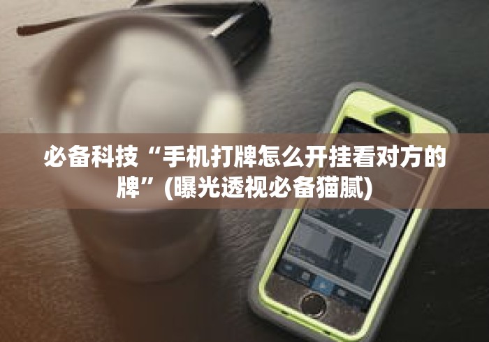 必备科技“手机打牌怎么开挂看对方的牌”(曝光透视必备猫腻)