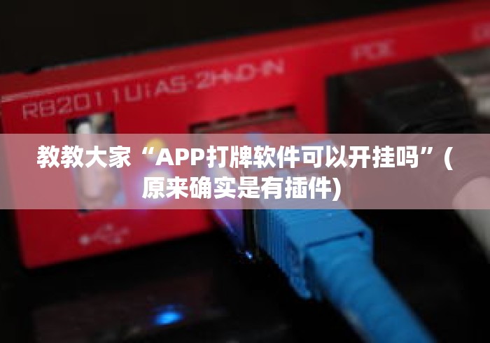 教教大家“APP打牌软件可以开挂吗	”(原来确实是有插件) 