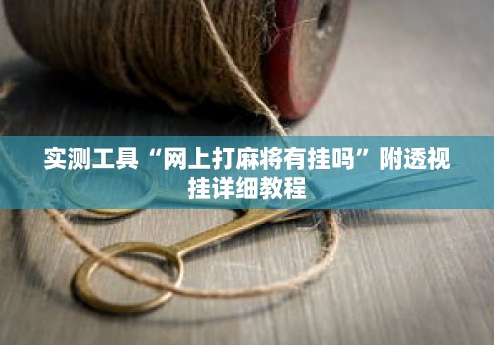实测工具“网上打麻将有挂吗”附透视挂详细教程