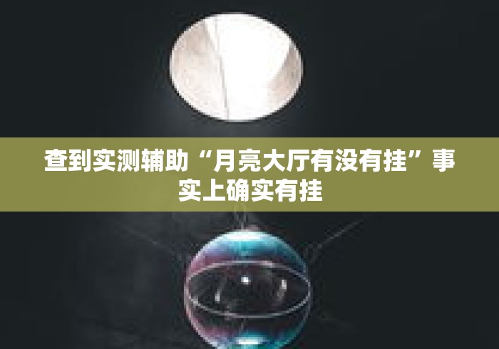 查到实测辅助“月亮大厅有没有挂	”事实上确实有挂