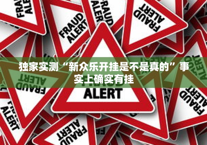 独家实测“新众乐开挂是不是真的”事实上确实有挂